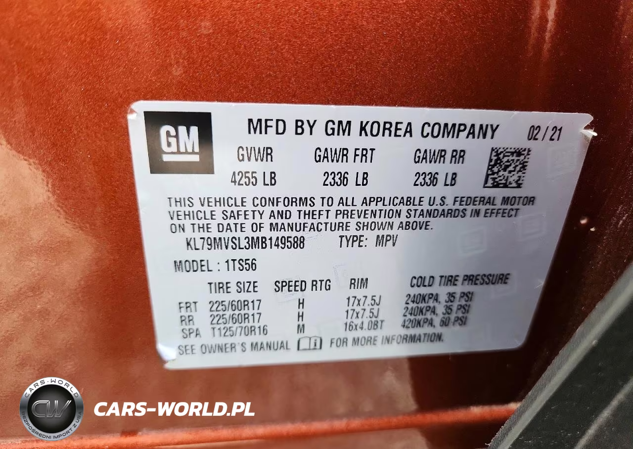 2021 Chevrolet Trailblazer Activ VIN:KL79MVSL3MB149588 - 13