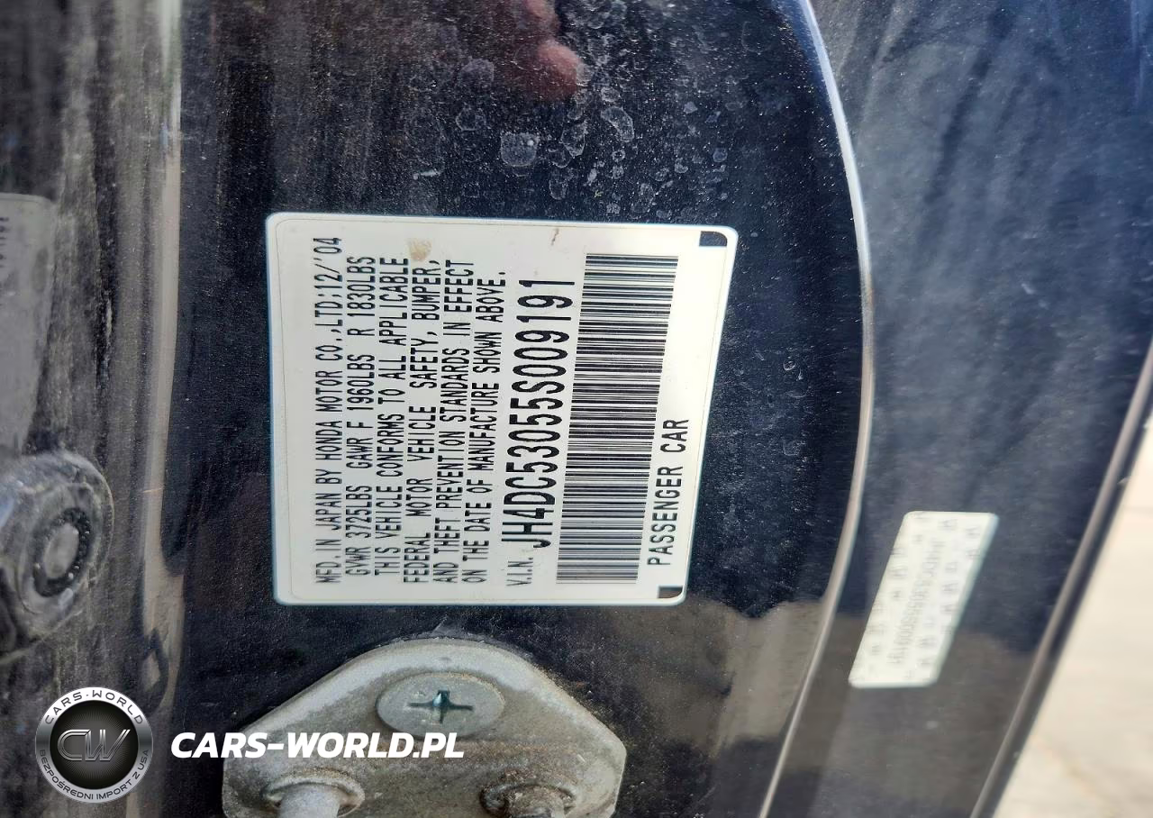 2005 Acura Rsx Type-S VIN:JH4DC53055S009191 - 12
