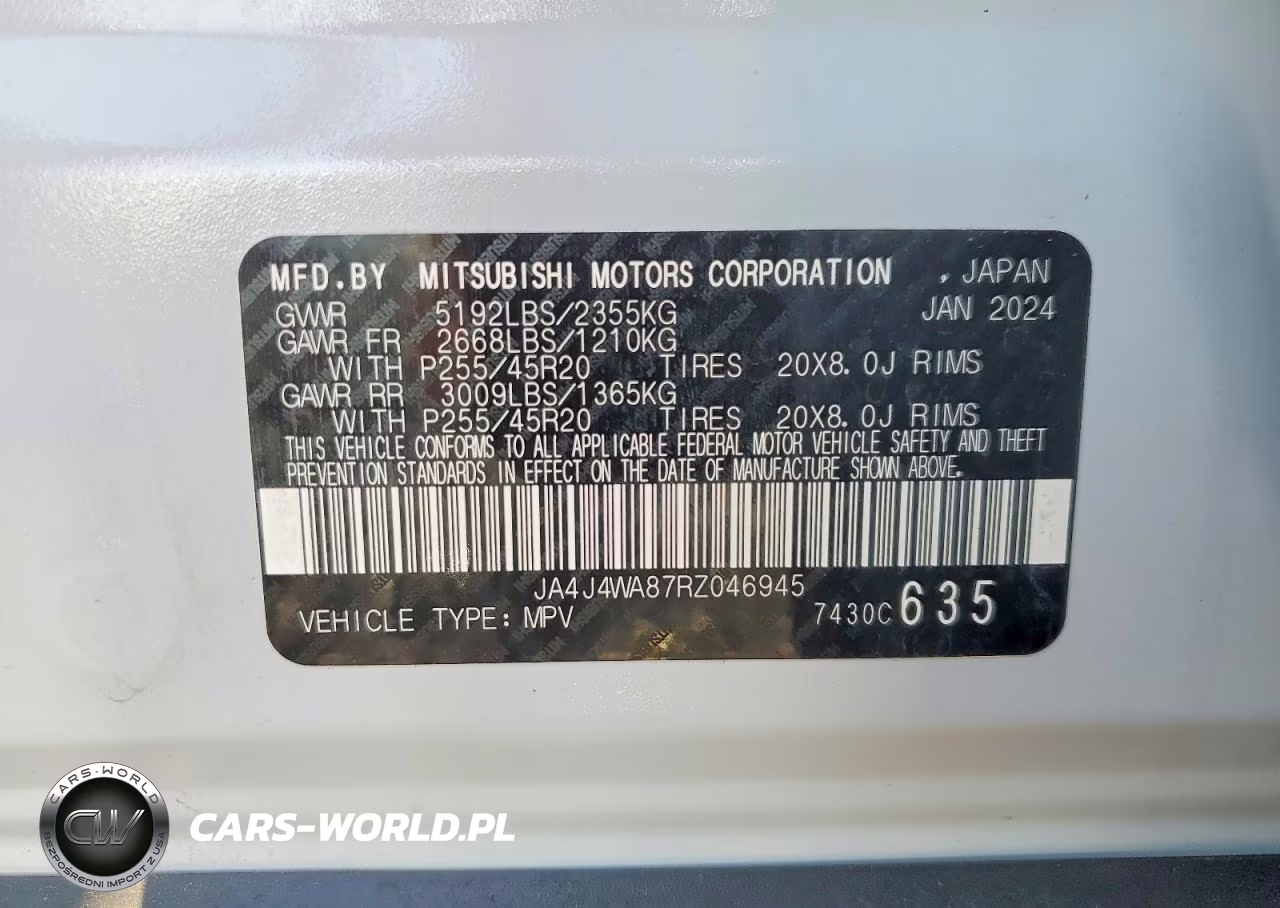2024 Mitsubishi Outlander Sel VIN:JA4J4WA87RZ046945 - 13