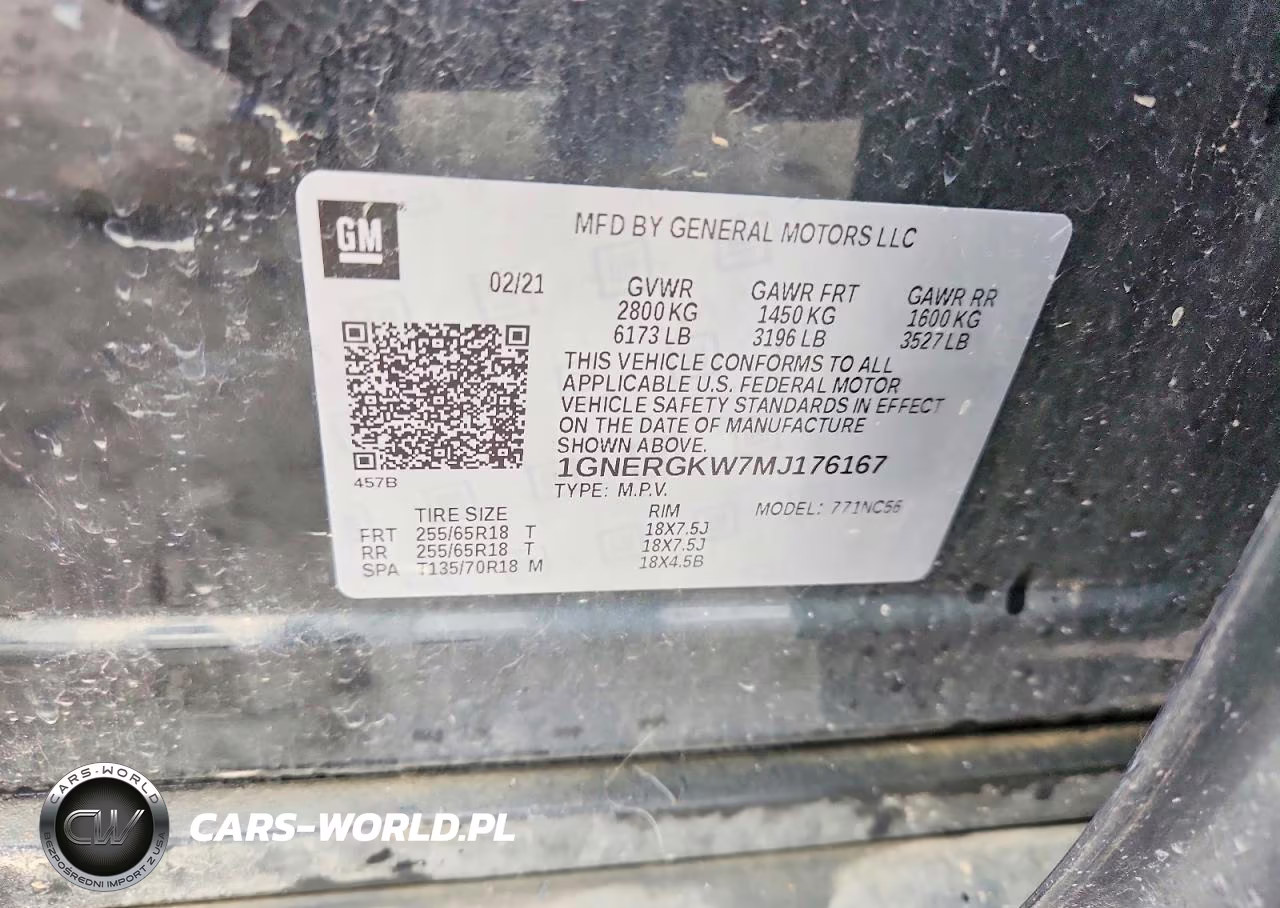 2021 Chevrolet Traverse Lt VIN:1GNERGKW7MJ176167 - 13