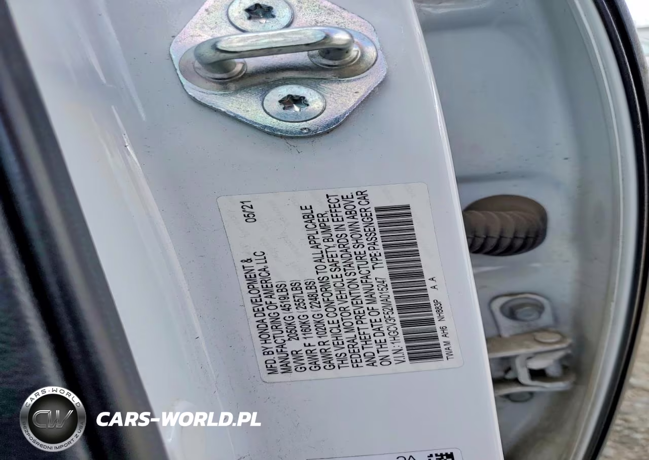 2021 Honda Accord Hybrid Exl VIN:1HGCV3F52MA015247 - 12