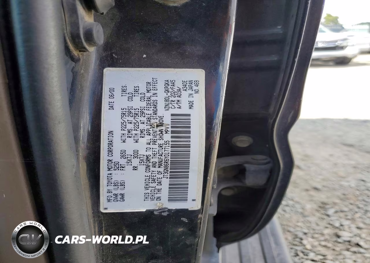 2000 Toyota 4Runner Sr5 VIN:JT3GN86R6Y0177155 - 13