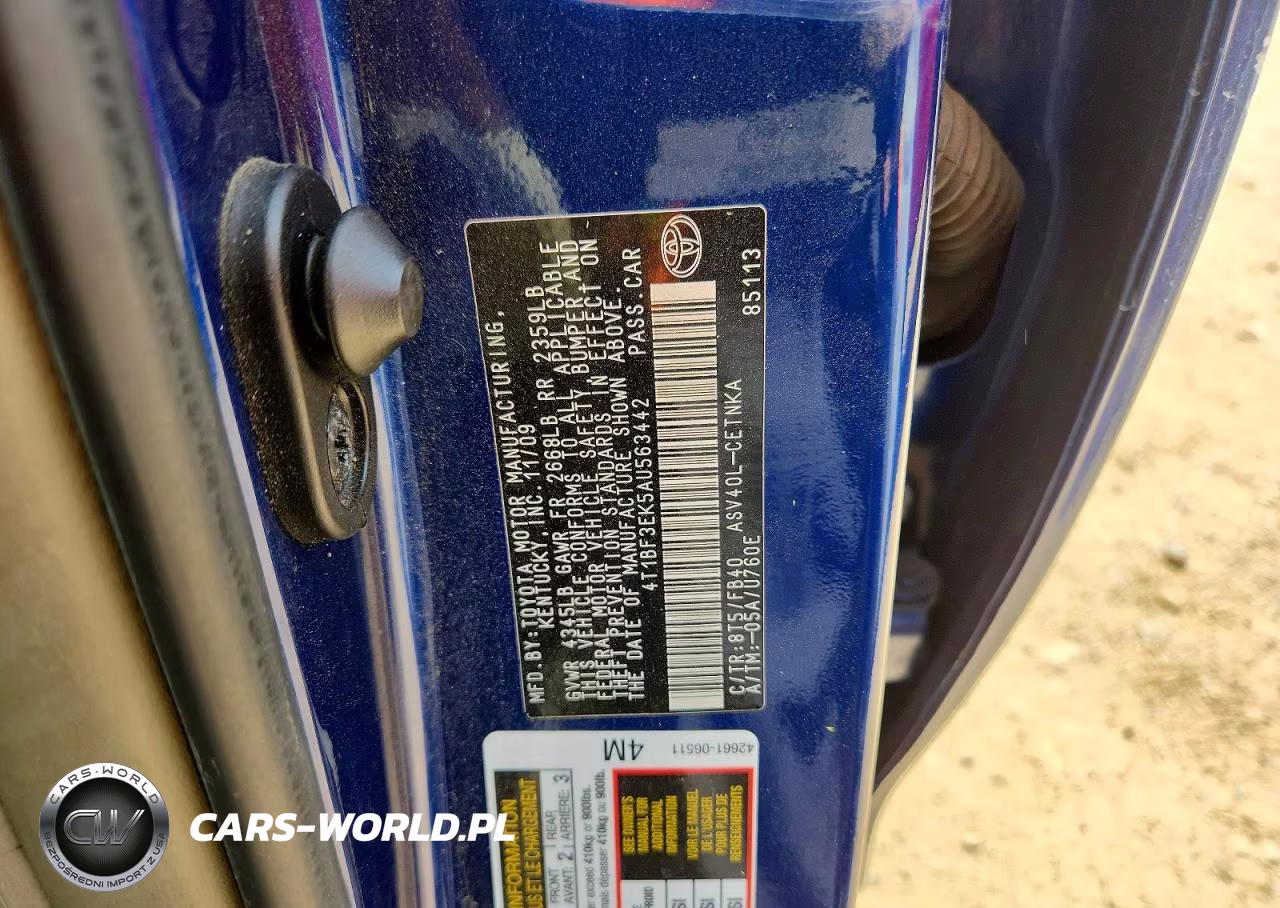 2010 Toyota Camry Le VIN:4T1BF3EK5AU563442 - 13