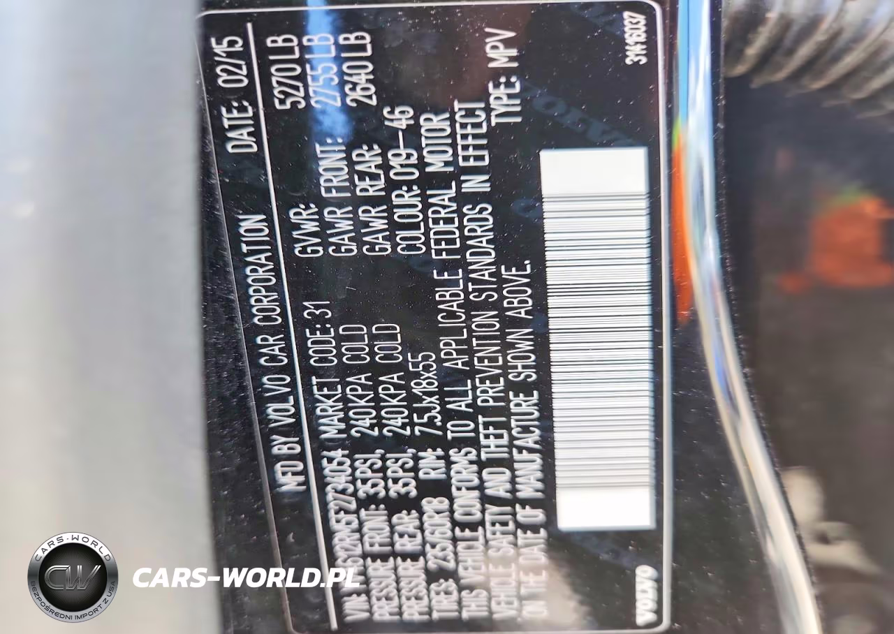 2015 Volvo Xc60 T5 Platinum VIN:YV4612RM5F2734054 - 12