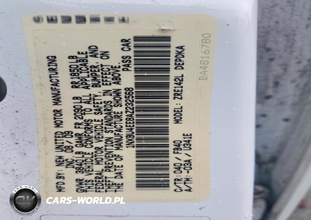 2010 Toyota Corolla Base VIN:1NXBU4EE8AZ232568 - 12