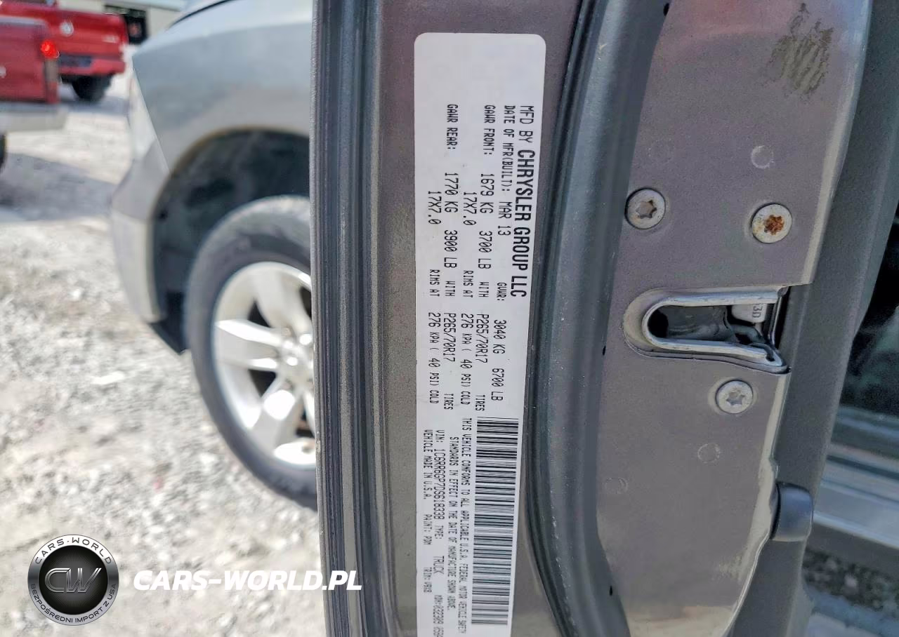 2013 Ram 1500 Slt VIN:1C6RR6GP7DS618338 - 12