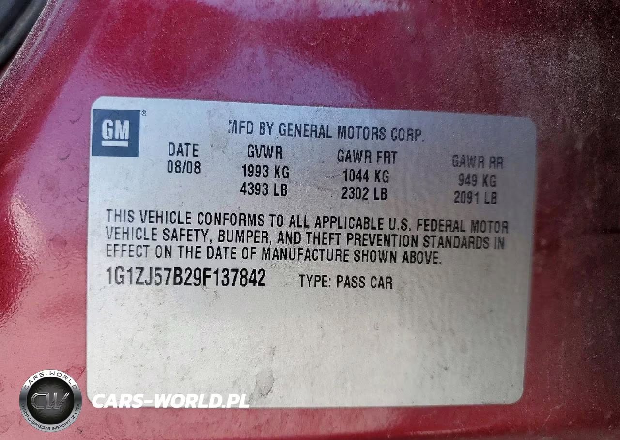 2009 Chevrolet Malibu 2Lt VIN:1G1ZJ57B29F137842 - 12