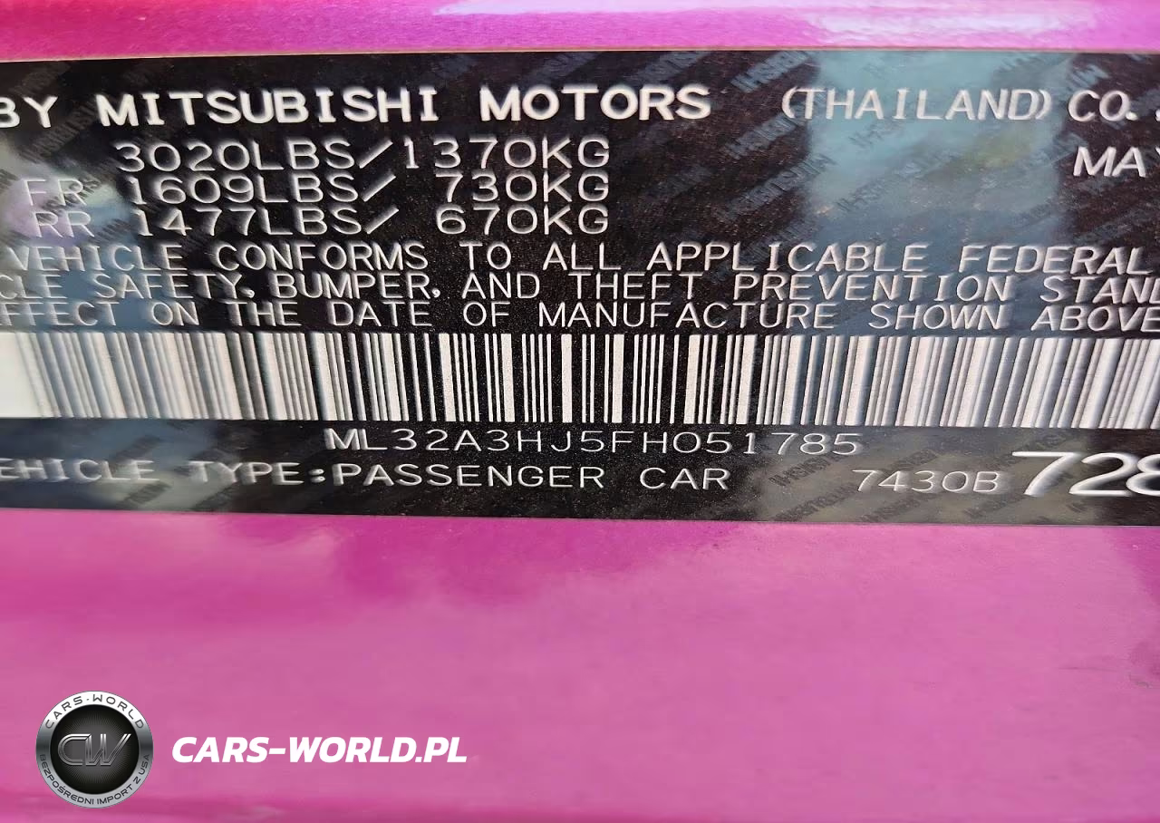 2015 Mitsubishi Mirage De VIN:ML32A3HJ5FH051785 - 14