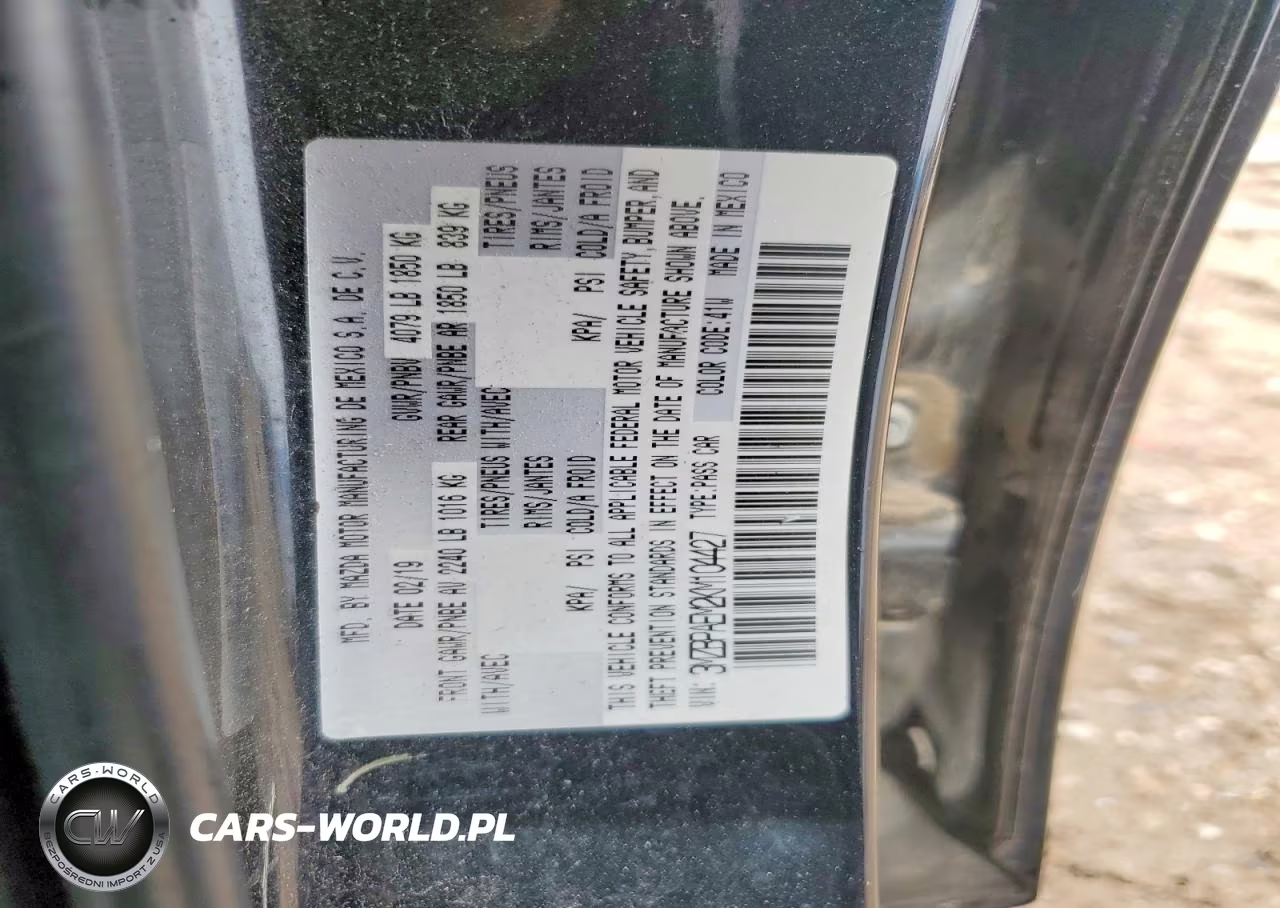 2019 Mazda 3 Premium VIN:3MZBPAEM2KM104427 - 12