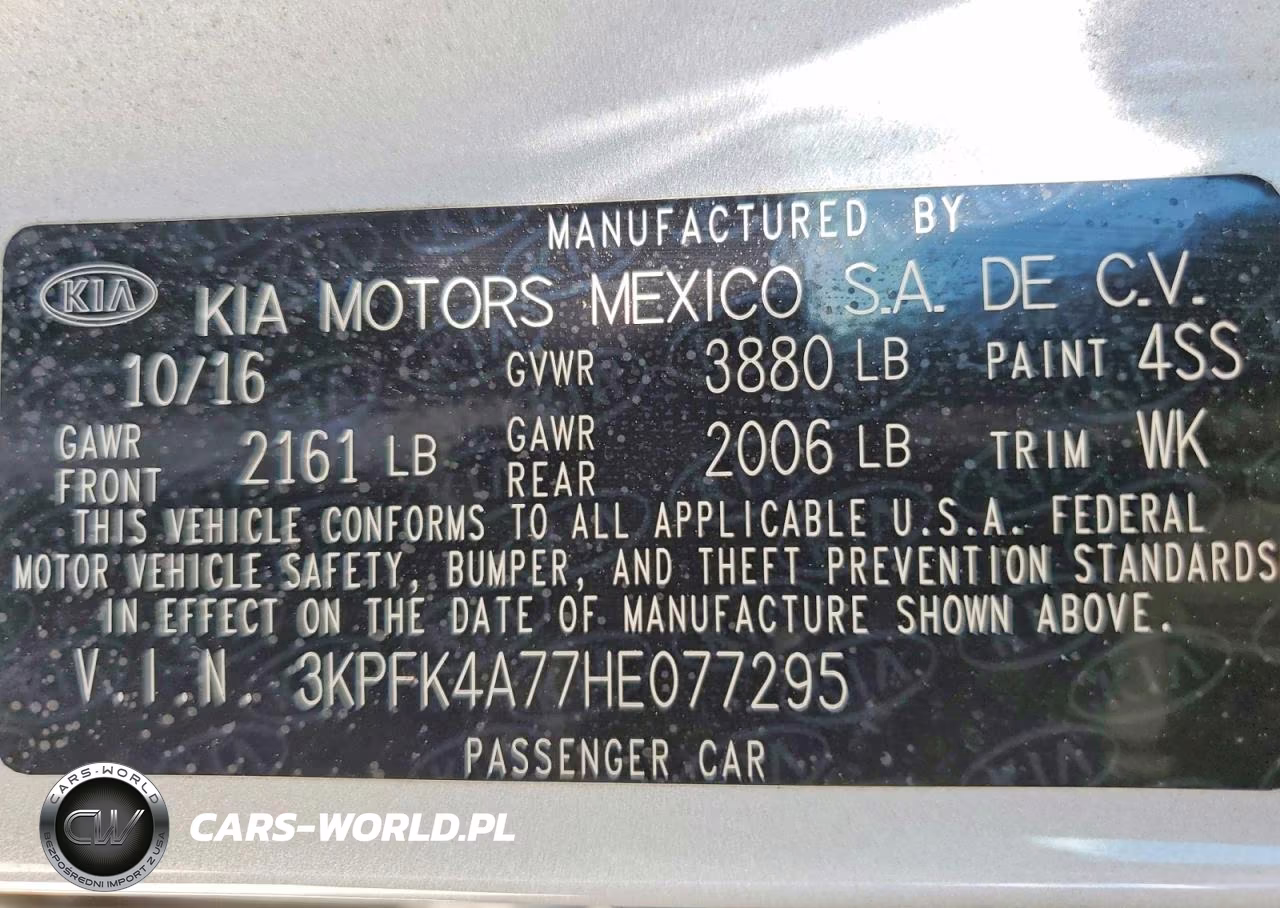 2017 Kia Forte Lx VIN:3KPFK4A77HE077295 - 12