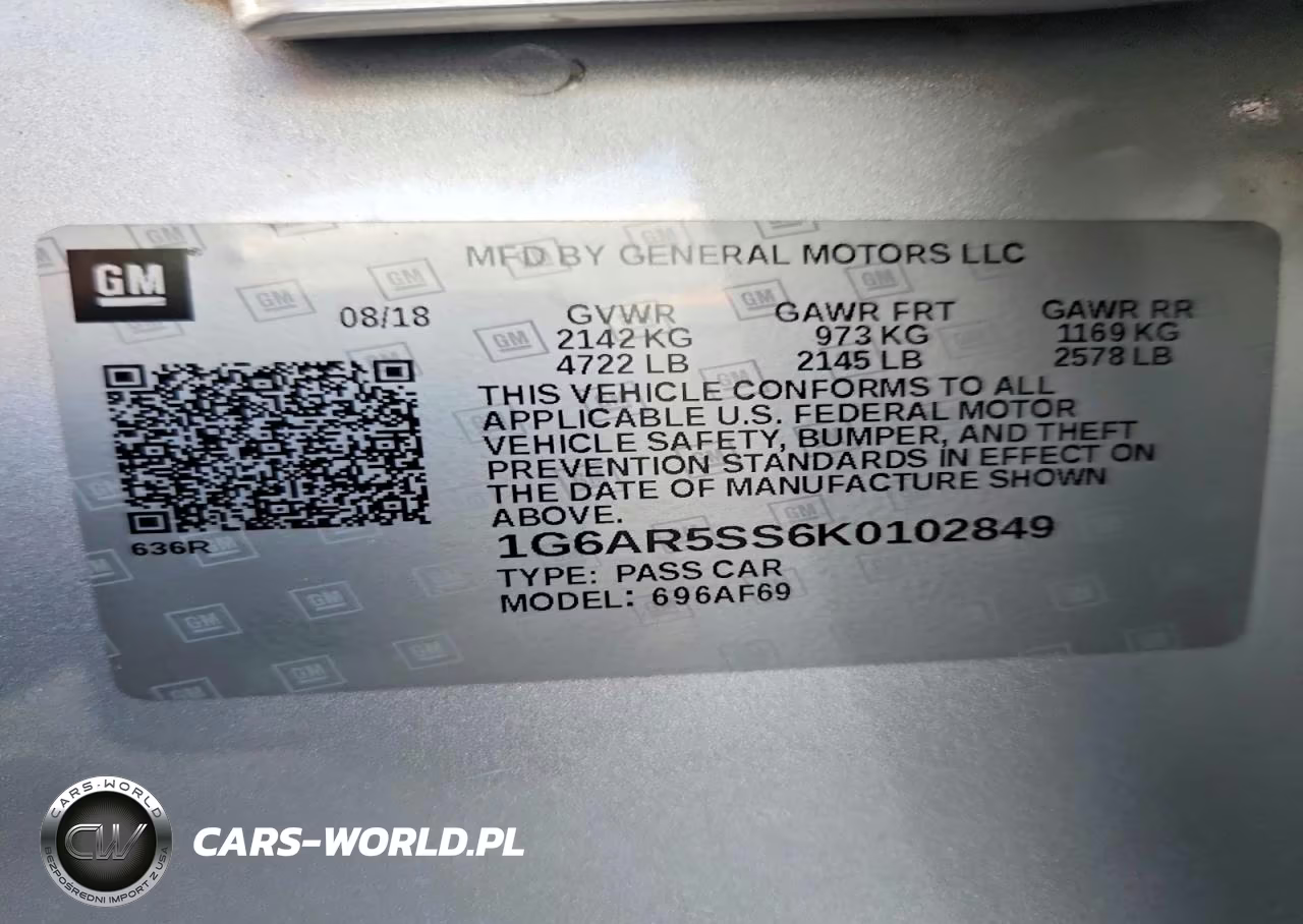 2019 Cadillac Cts Luxury VIN:1G6AR5SS6K0102849 - 13