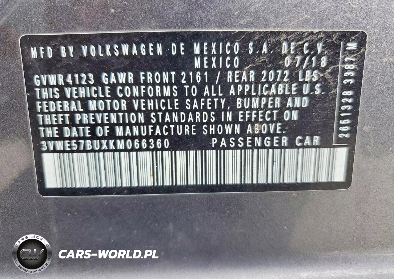 2019 Volkswagen Jetta Sel VIN:3VWE57BUXKM066360 - 13