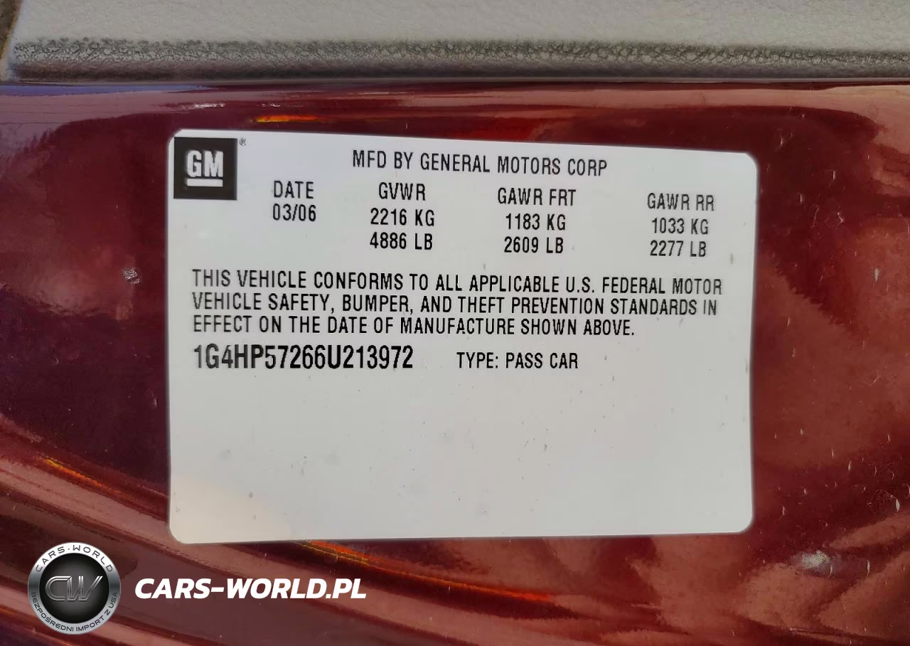 2006 Buick Lucerne Cx VIN:1G4HP57266U213972 - 12