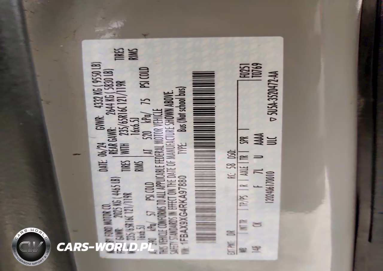 2024 Ford Transit VIN:1FBAX9XG4RKA97880 - 13