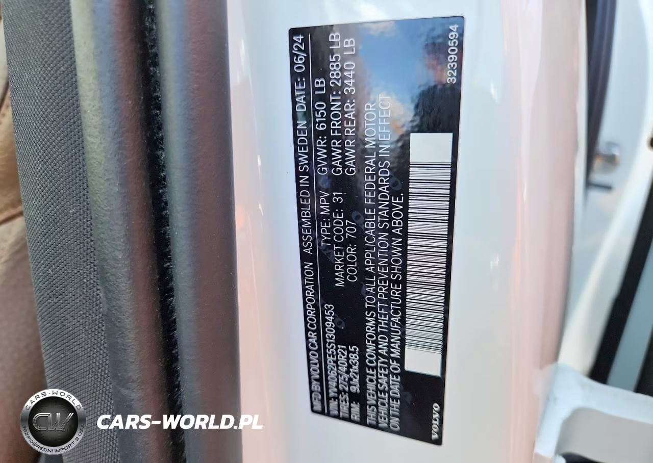 2025 Volvo Xc90 Plus VIN:YV4062PE5S1309453 - 13