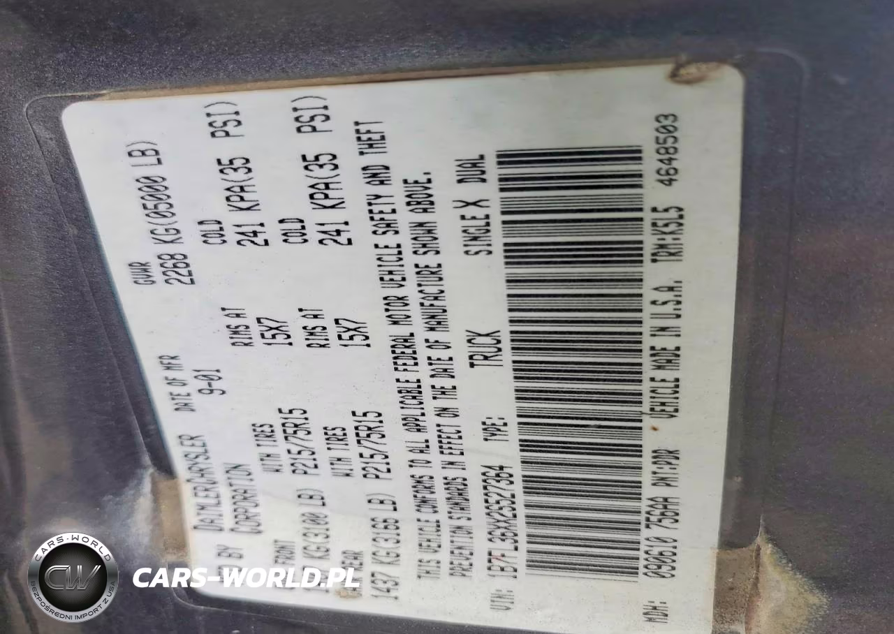 2002 Dodge Dakota Sport VIN:1B7FL36XX2S527364 - 12