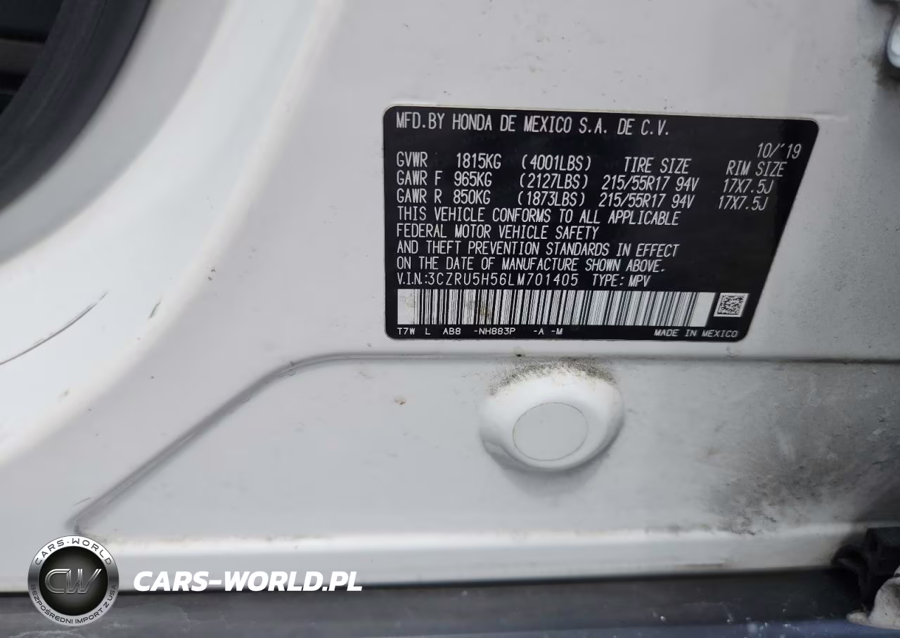 2020 Honda Hr-V Ex VIN:3CZRU5H56LM701405 - 13