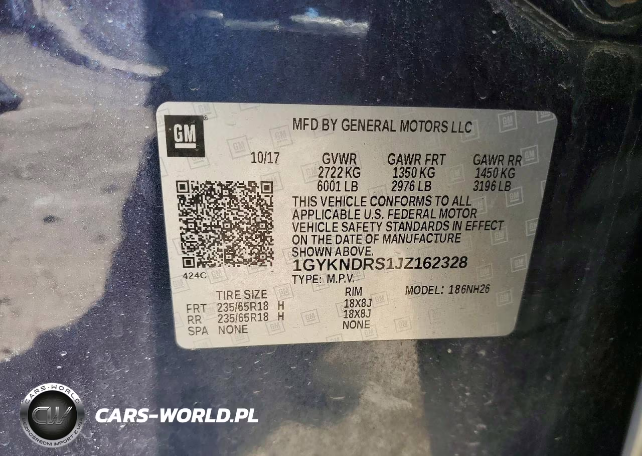 2018 Cadillac Xt5 Luxury VIN:1GYKNDRS1JZ162328 - 12