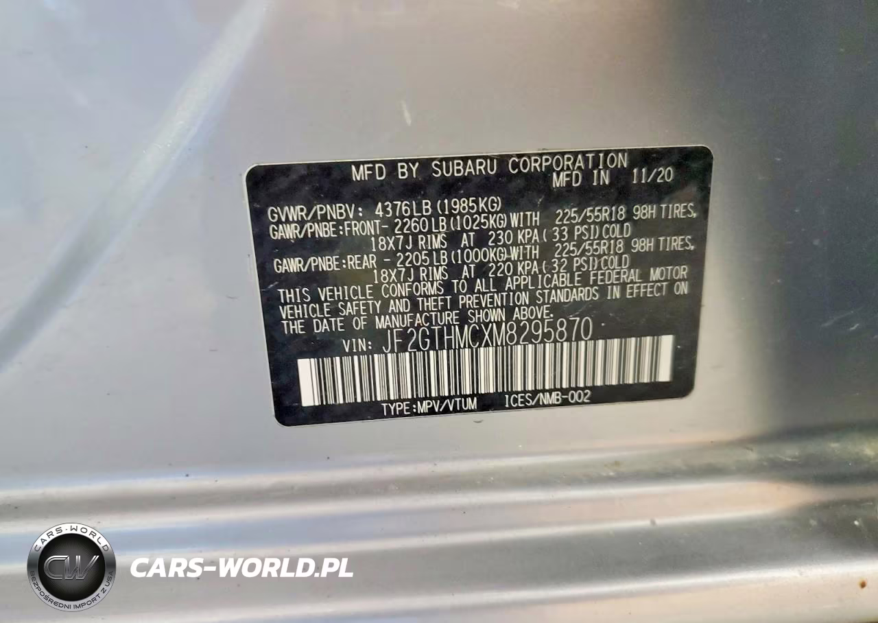 2021 Subaru Crosstrek Limited VIN:JF2GTHMCXM8295870 - 14