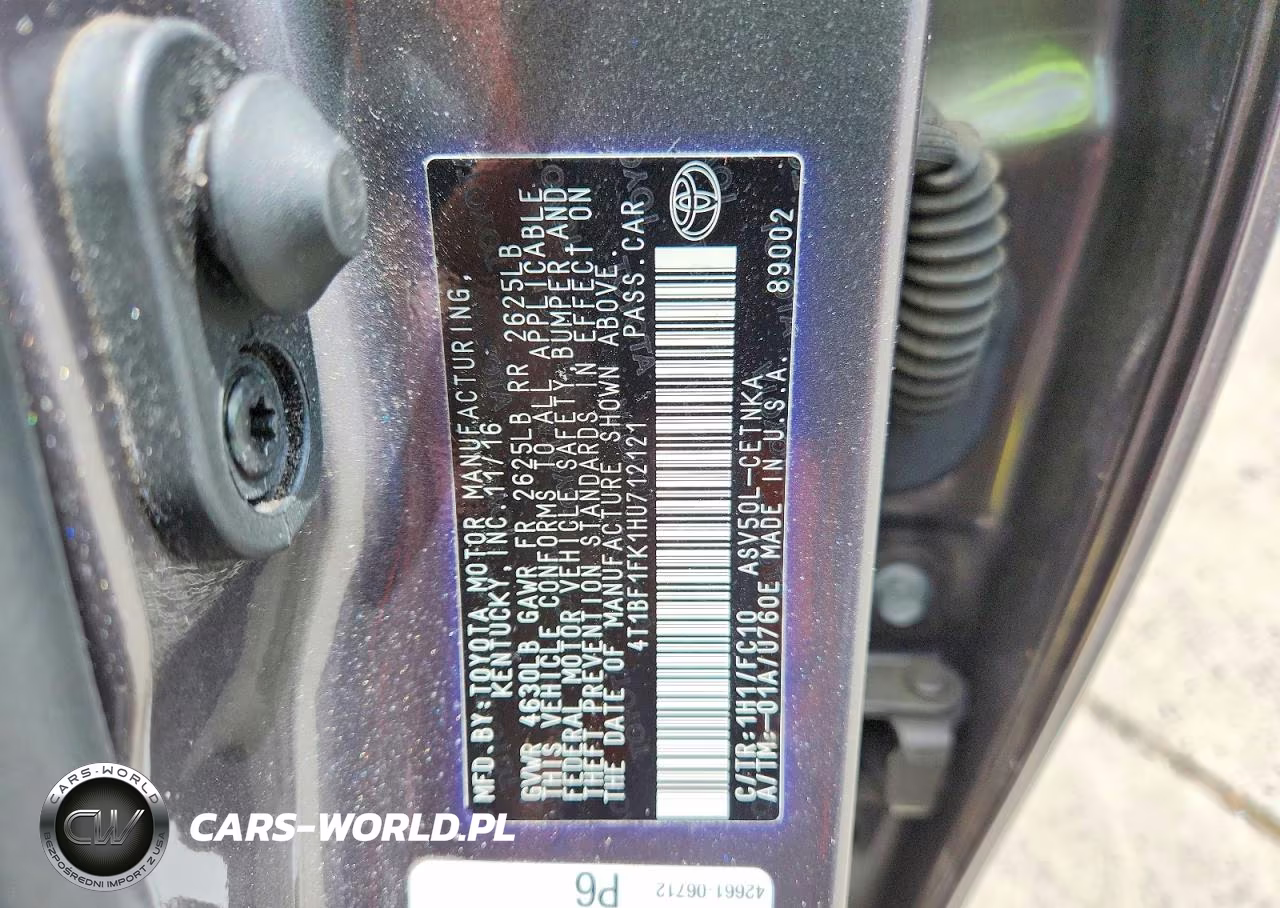 2017 Toyota Camry Le VIN:4T1BF1FK1HU712121 - 12