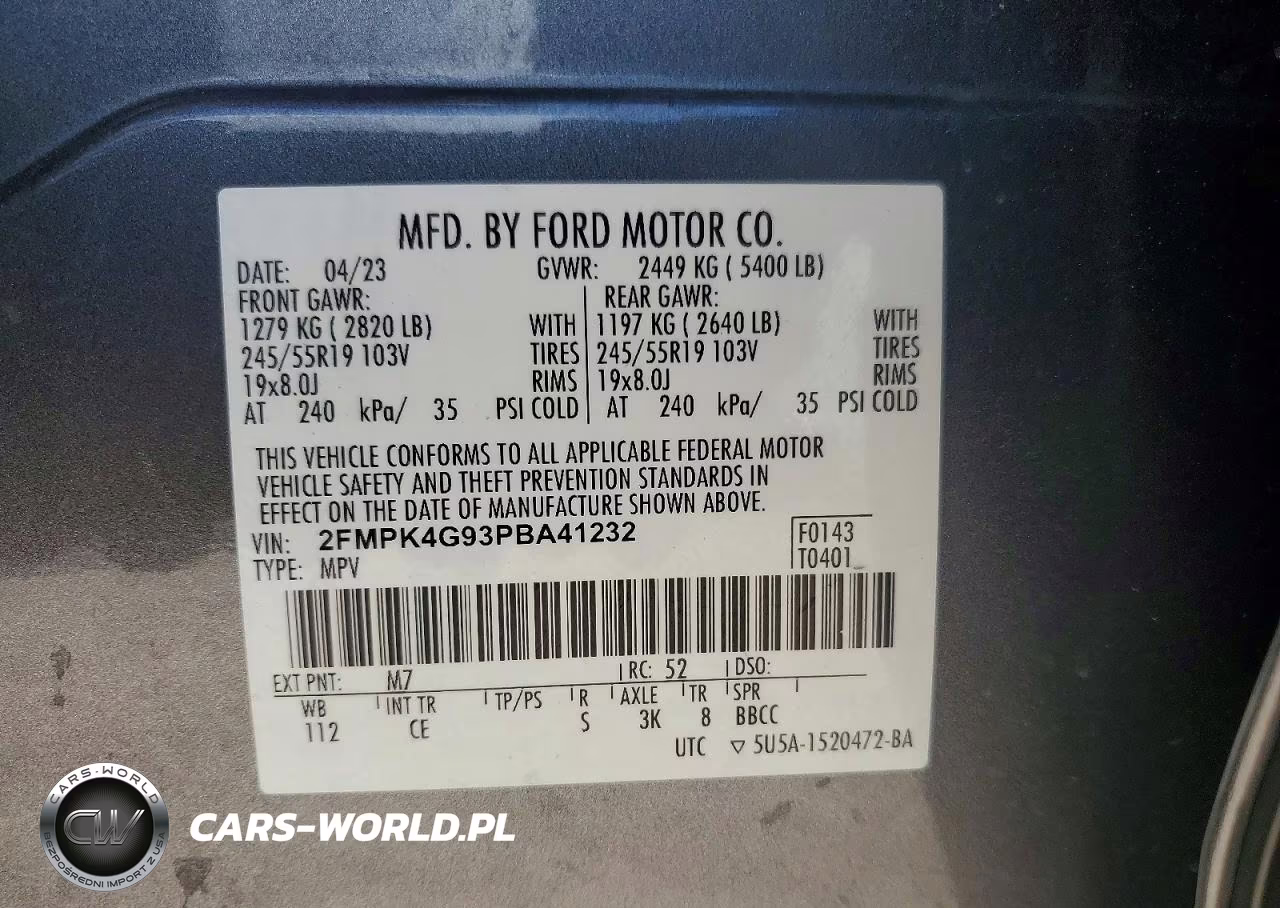 2023 Ford Edge Limited VIN:2FMPK4G93PBA41232 - 14