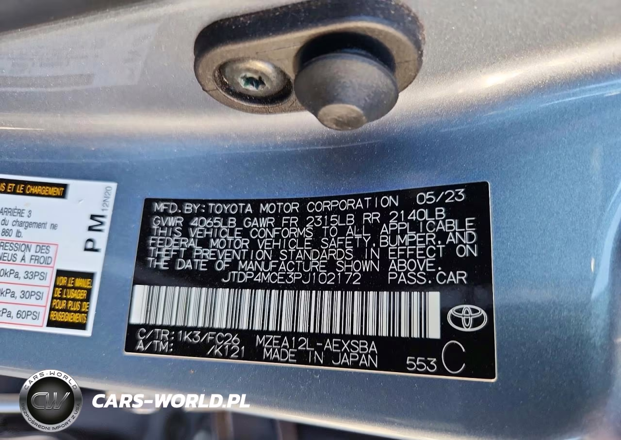 2023 Toyota Corolla Se VIN:JTDP4MCE3PJ102172 - 12