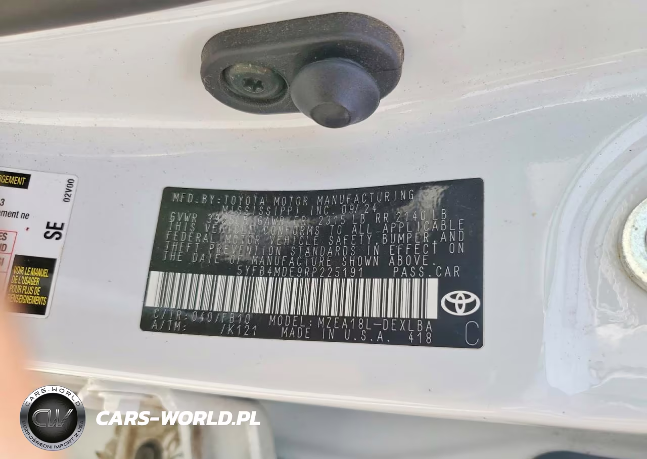 2024 Toyota Corolla Le VIN:5YFB4MDE9RP225191 - 12