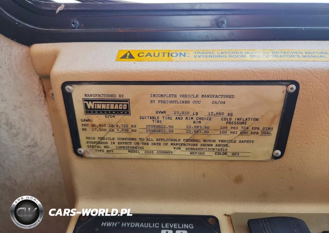 2005 Winnebago Journey - Rv VIN:4UZAAHDC15CN76315 - 10
