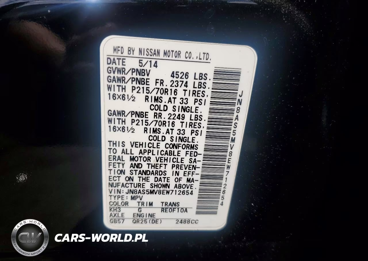 2014 Nissan Rogue Select S VIN:JN8AS5MV8EW712654 - 13