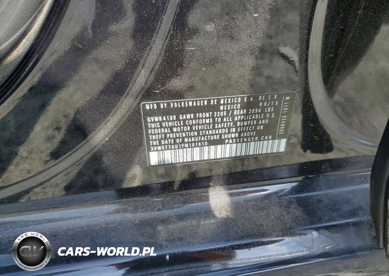 2015 Volkswagen Gti VIN:3VW5T7AU1FM101610 - 12
