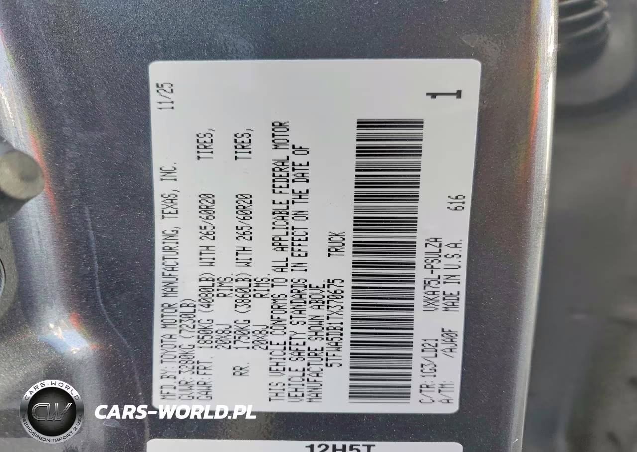 2026 Toyota Tundra Limited VIN:5TFWA5DB1TX370675 - 12