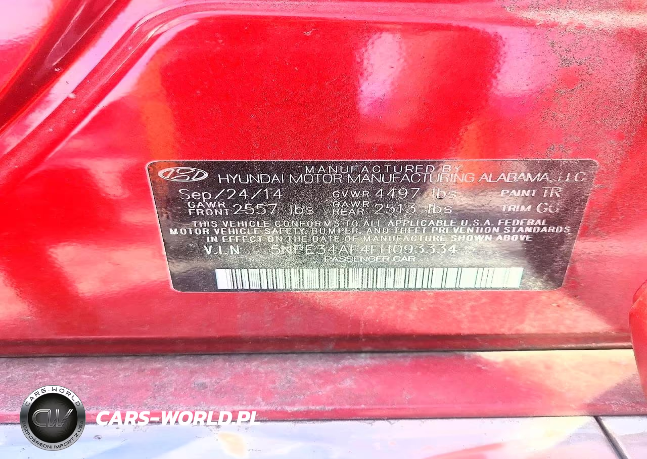 2015 Hyundai Sonata Sport VIN:5NPE34AF4FH093334 - 12