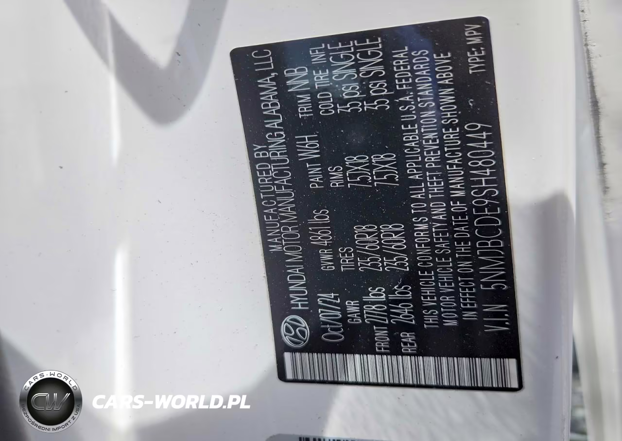 2025 Hyundai Tucson Sel VIN:5NMJBCDE9SH480449 - 12