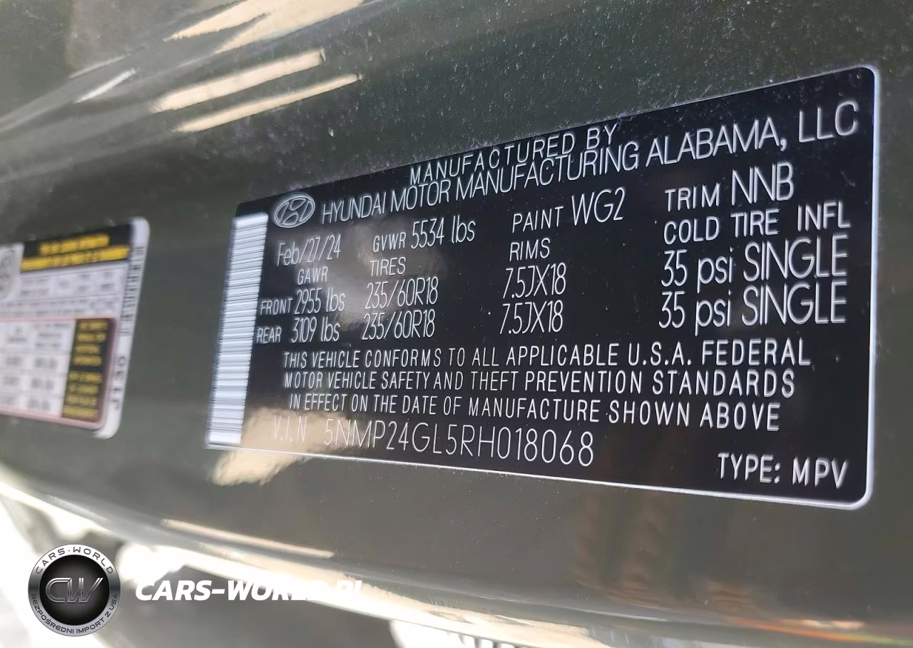 2024 Hyundai Santa Fe Sel VIN:5NMP24GL5RH018068 - 13