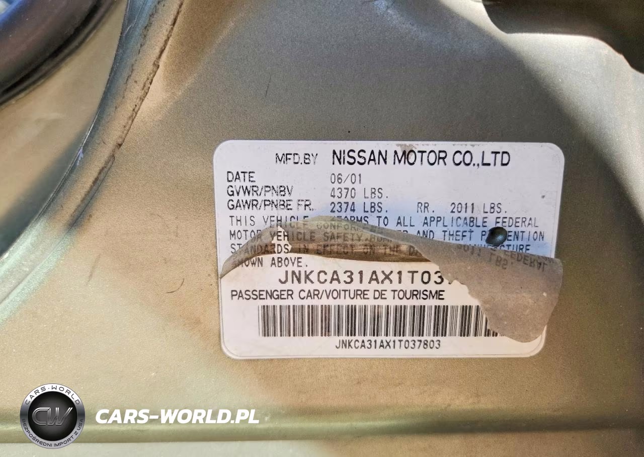 2001 Infiniti I30 Base VIN:JNKCA31AX1T037803 - 13