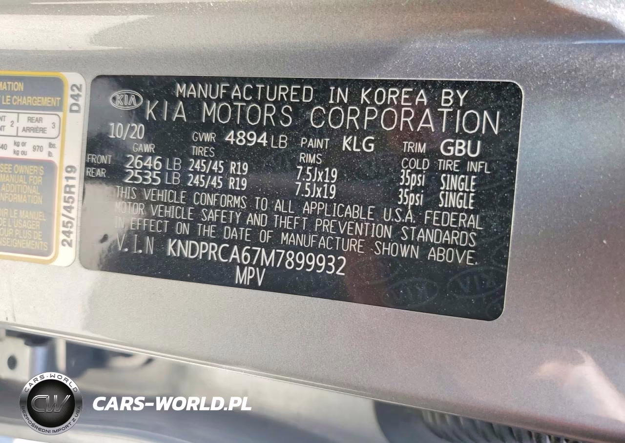 2021 Kia Sportage Sx VIN:KNDPRCA67M7899932 - 13