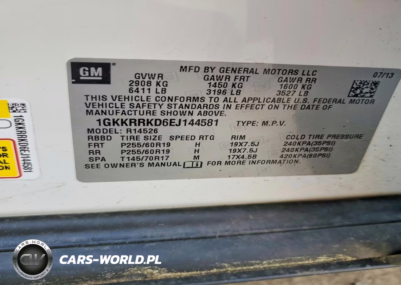 2014 GMC Acadia Slt-1 VIN:1GKKRRKD6EJ144581 - 13