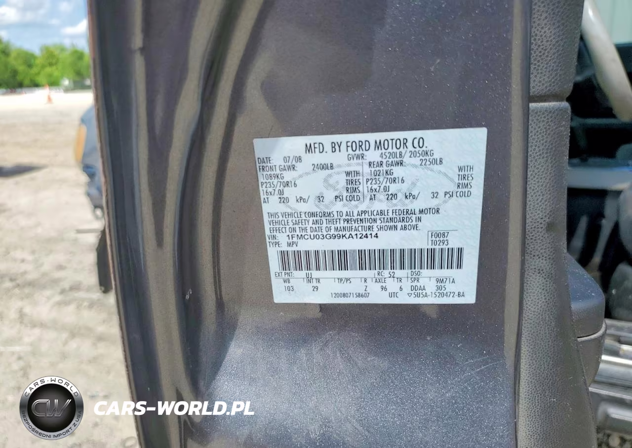 2009 Ford Escape Xlt VIN:1FMCU03G99KA12414 - 13