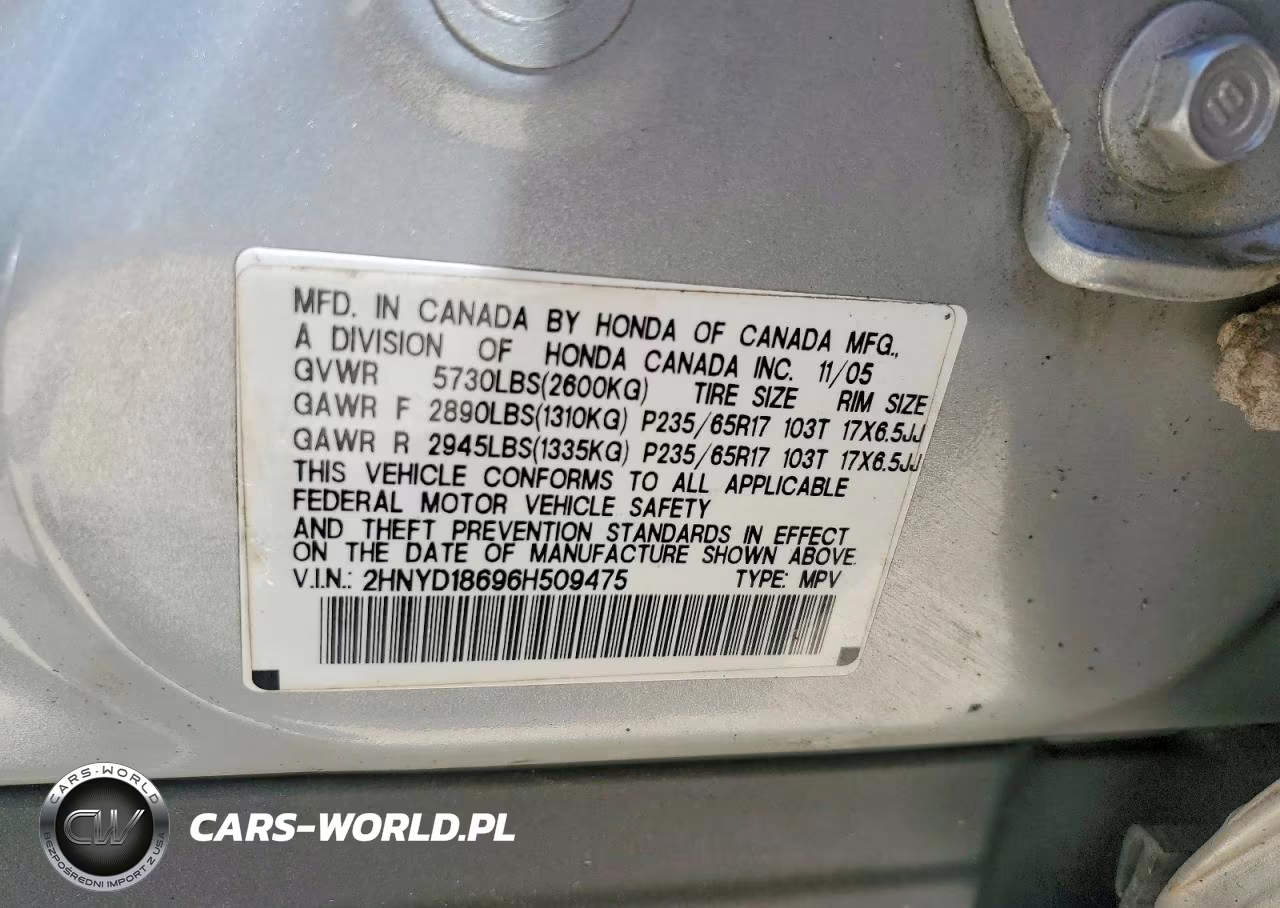 2006 Acura Mdx Touring VIN:2HNYD18696H509475 - 14