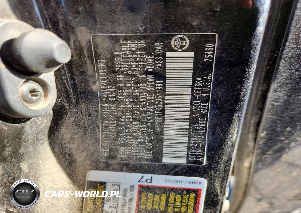 2012 Toyota Camry Se VIN:4T1BF1FK5CU541981 - 13
