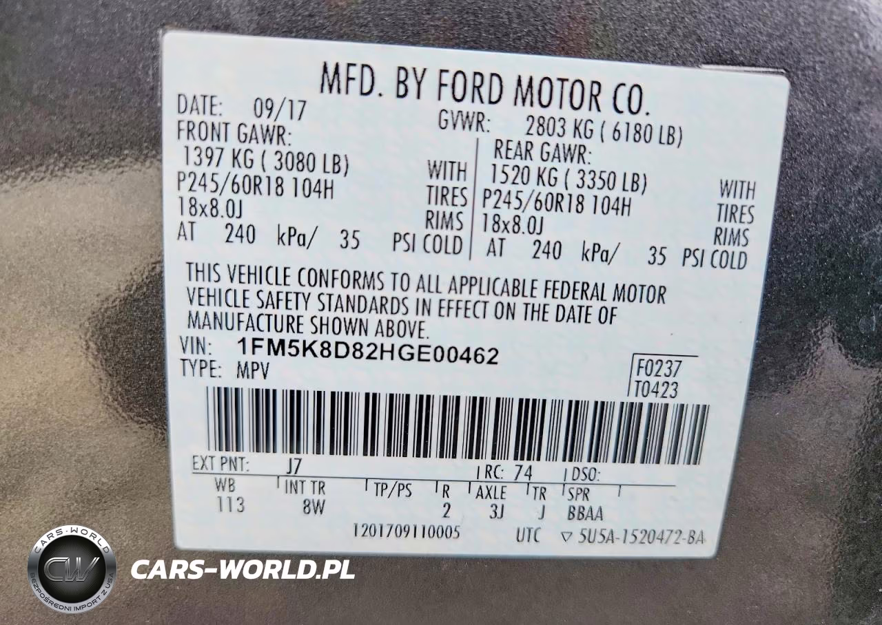 2017 Ford Explorer Xlt VIN:1FM5K8D82HGE00462 - 13