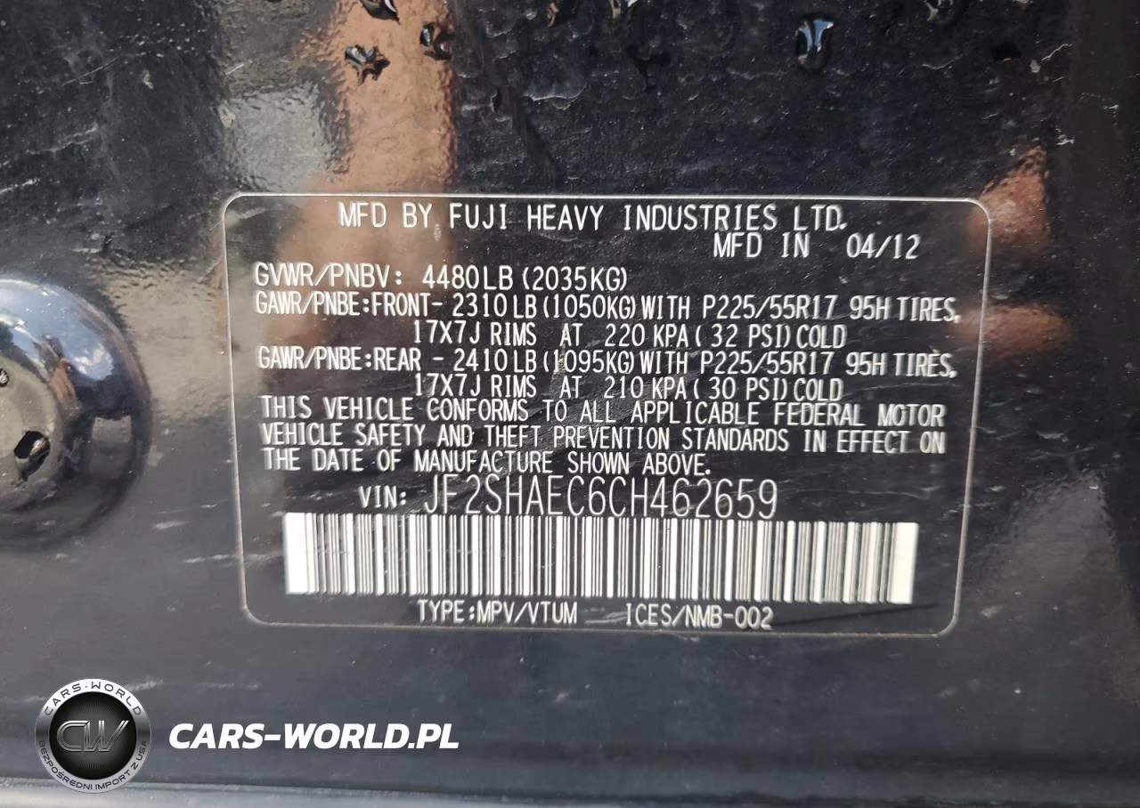2012 Subaru Forester Limited VIN:JF2SHAEC6CH462659 - 14