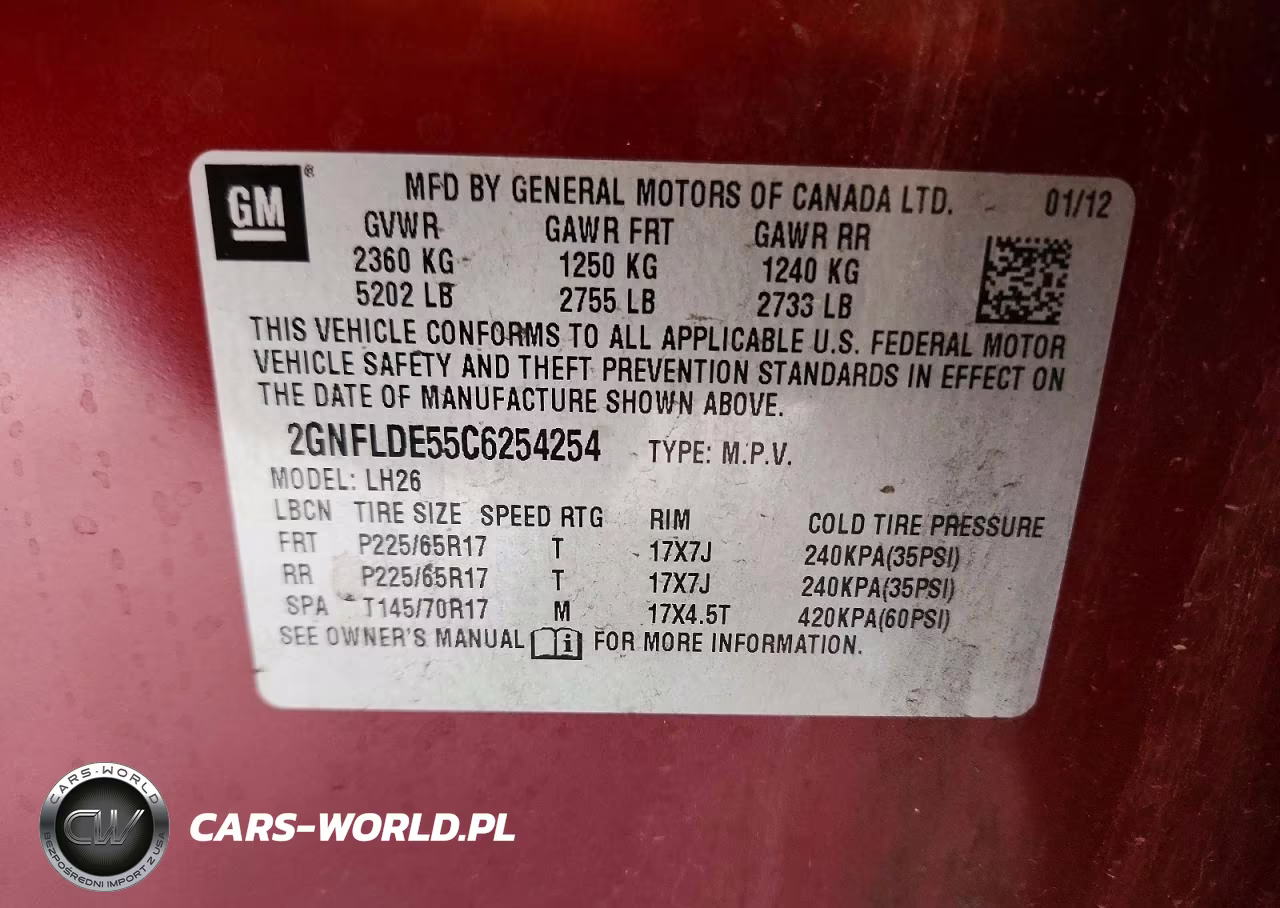 2012 Chevrolet Equinox Lt VIN:2GNFLDE55C6254254 - 13
