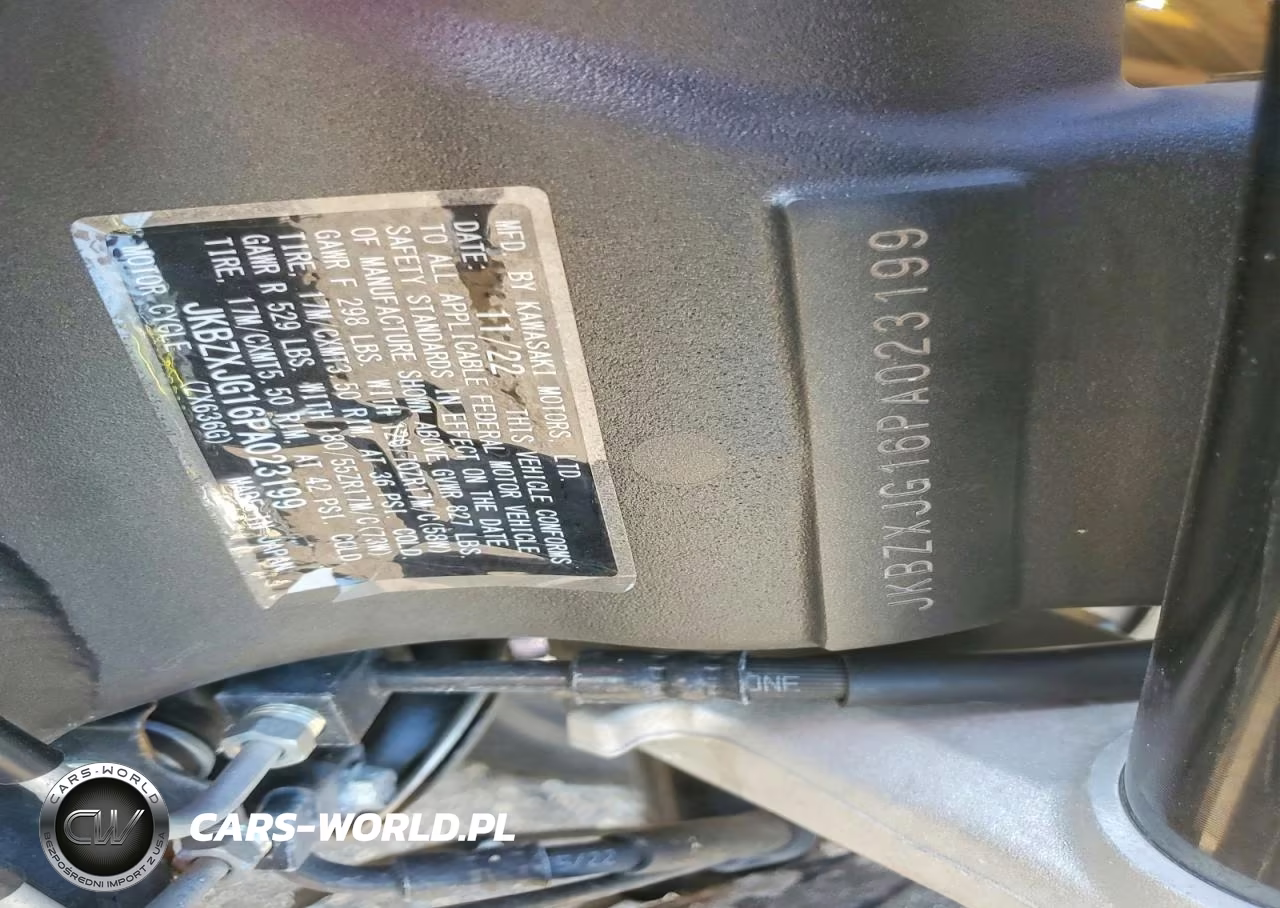 2023 Kawasaki Zx636 K VIN:JKBZXJG16PA023199 - 8