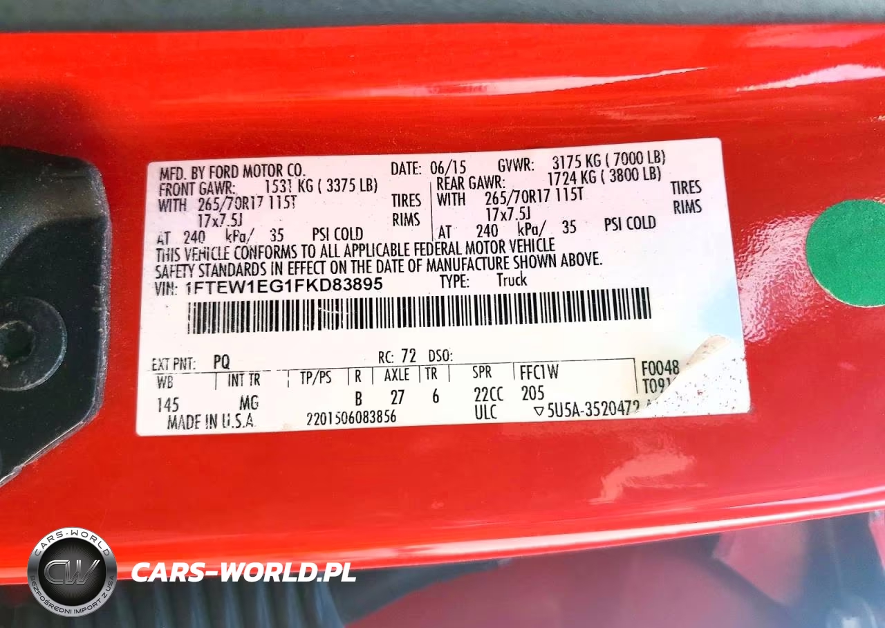 2015 Ford F150 Supercrew VIN:1FTEW1EG1FKD83895 - 12