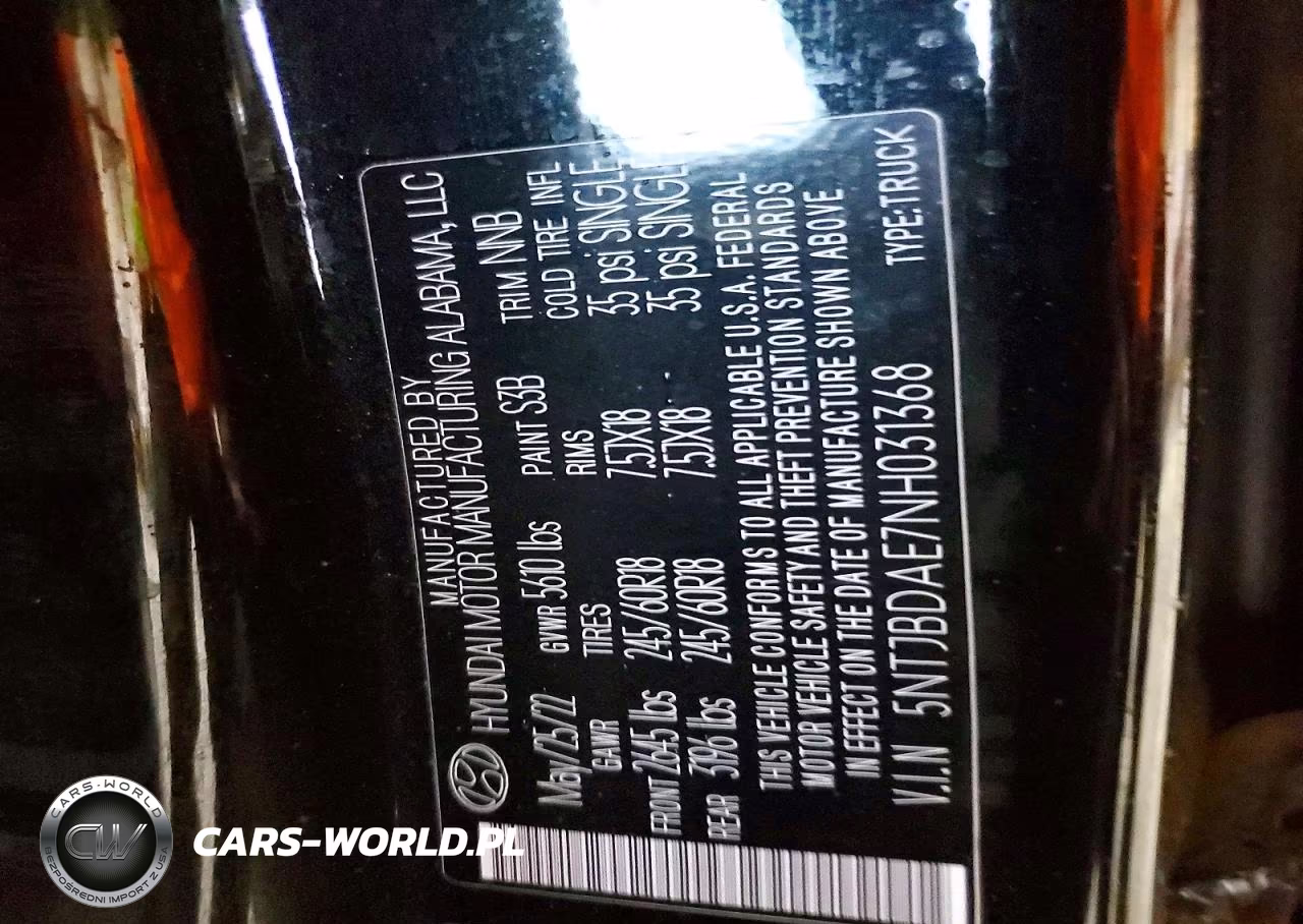 2022 Hyundai Santa Cruz Sel VIN:5NTJBDAE7NH031368 - 12