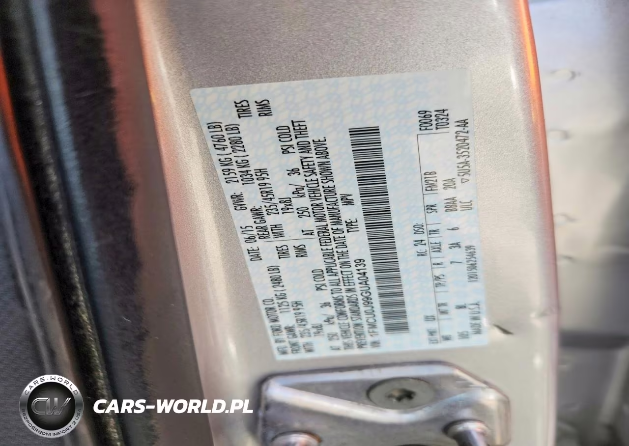 2016 Ford Escape Titanium VIN:1FMCU0J99GUA04139 - 12