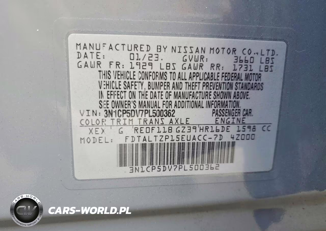 2023 Nissan Kicks Sr VIN:3N1CP5DV7PL500362 - 13