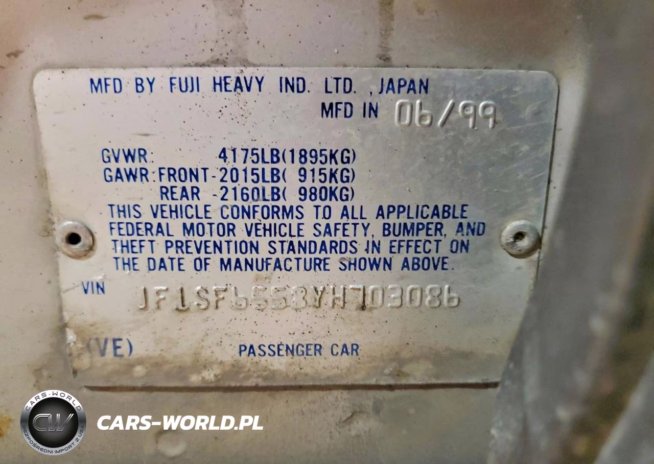 2000 Subaru Forester S VIN:JF1SF6558YH703086 - 13