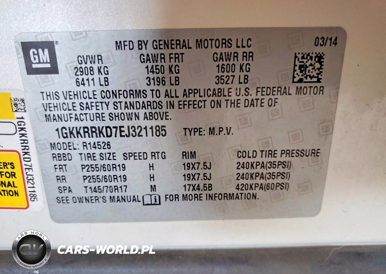2014 GMC Acadia Slt-1 VIN:1GKKRRKD7EJ321185 - 13
